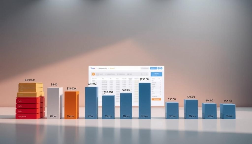 A meticulously crafted breakdown of the monthly subscription costs for the trex iptv service, presented against a sleek, modern backdrop. The foreground showcases a series of stacked bar graphs, each representing a specific cost component - from the base subscription fee to potential add-ons and hidden charges. The middle ground features a minimalist, yet elegant dashboard-like interface, hinting at the level of detail and transparency the service provides. The background is a muted, gradient-driven environment, allowing the financial information to take center stage and capture the viewer's attention. Soft, directional lighting casts subtle shadows, adding depth and a sense of professionalism to the overall composition.