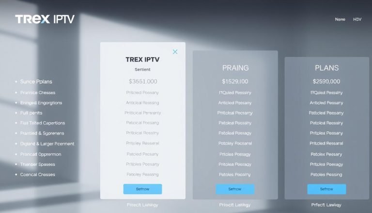 Trex IPTV pricing plans